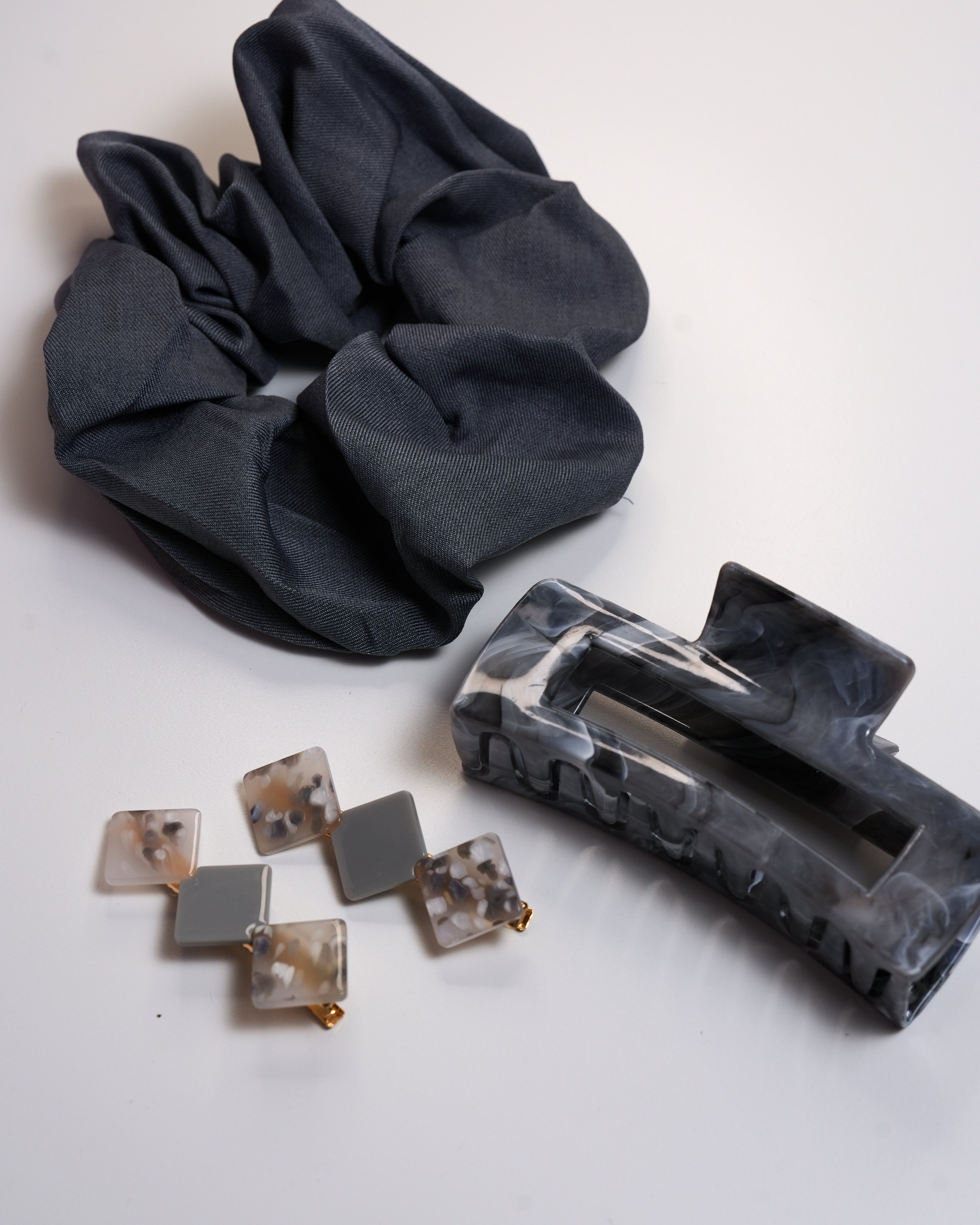Gray Mini Hair Accessories Set