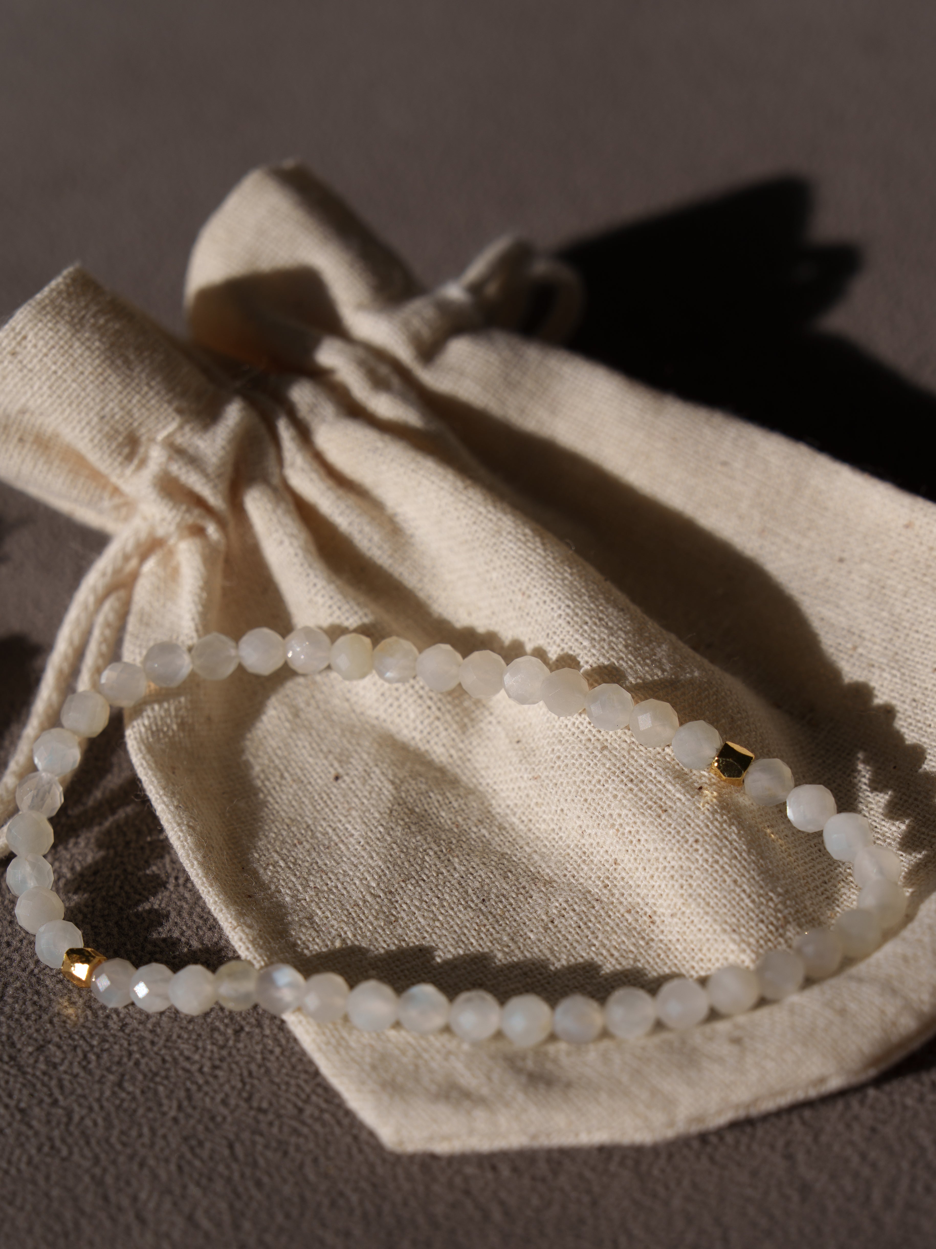 White Moonstone Bracelet