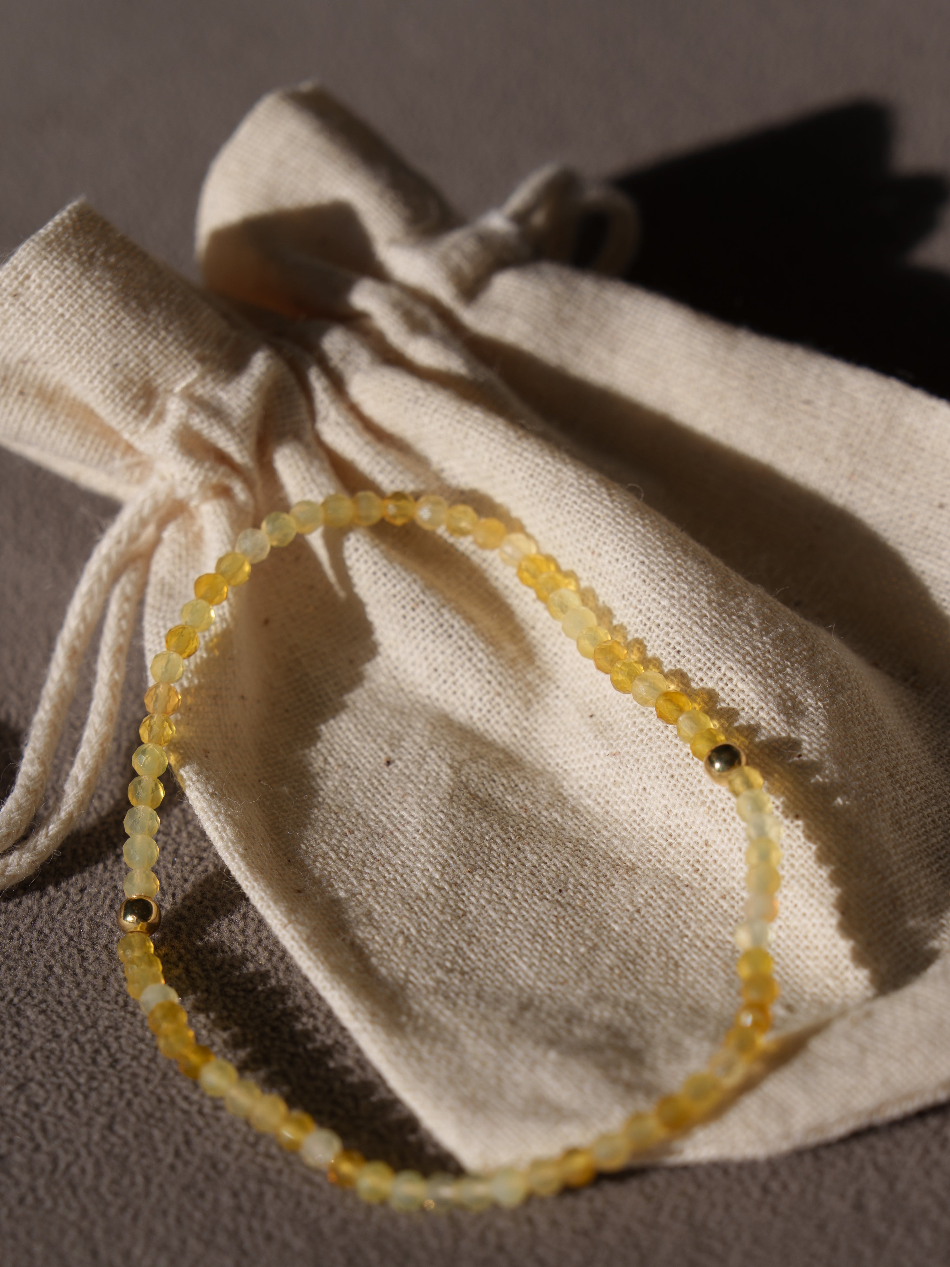 African Yellow Opal Bracelet
