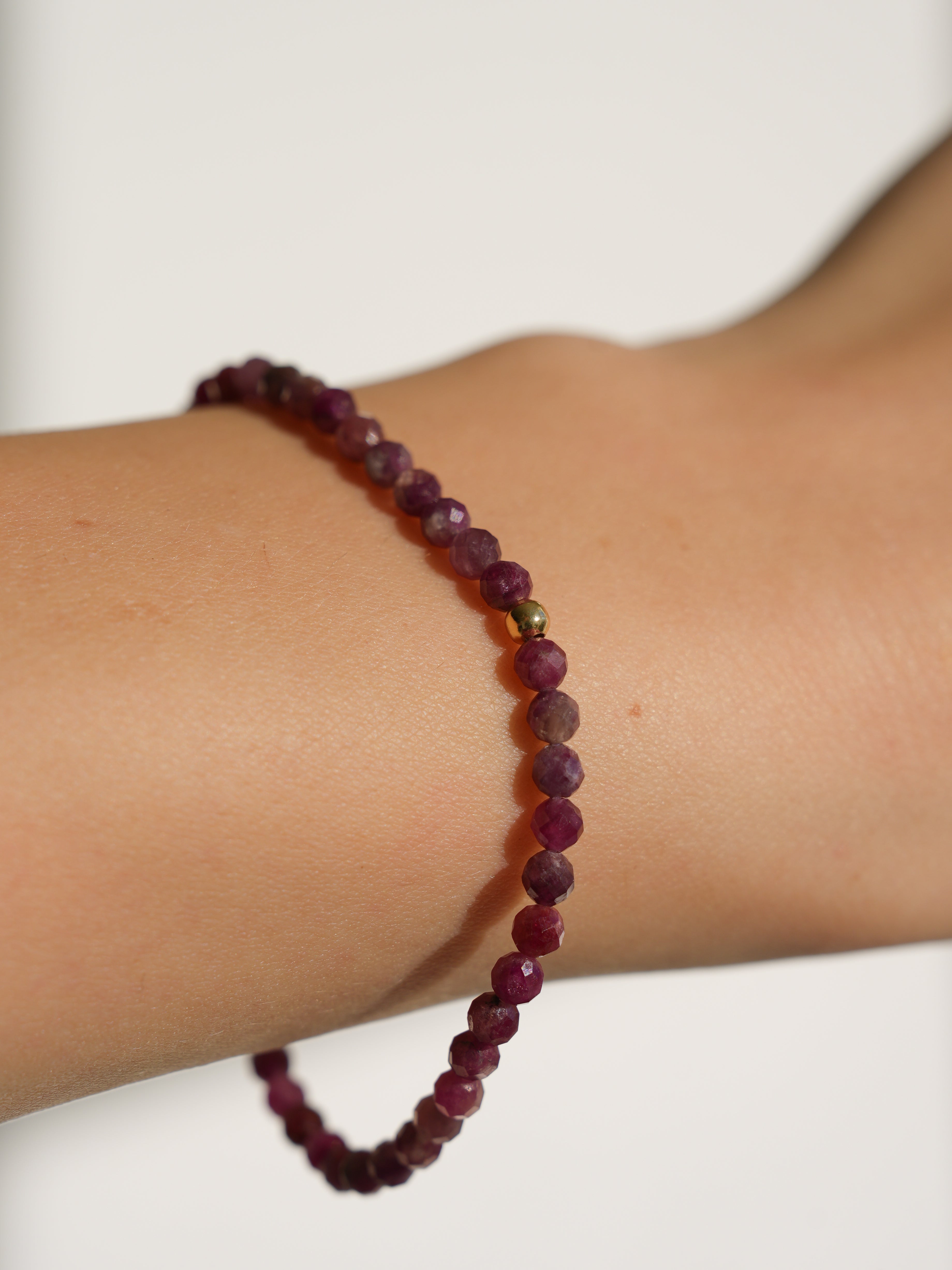 Pink Tourmaline Microfaceted Bracelet