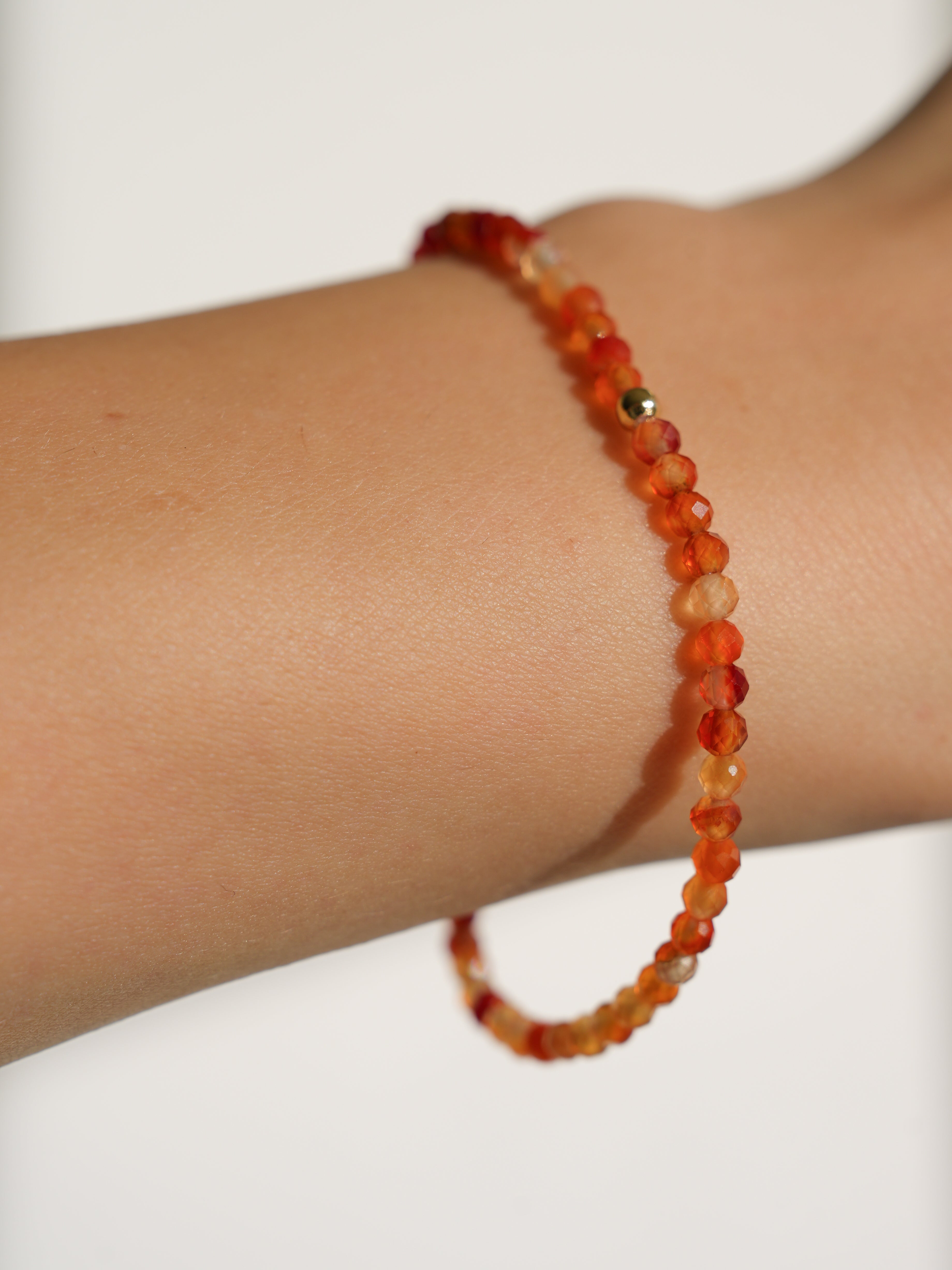 Orange Carnelian Agate Bracelet