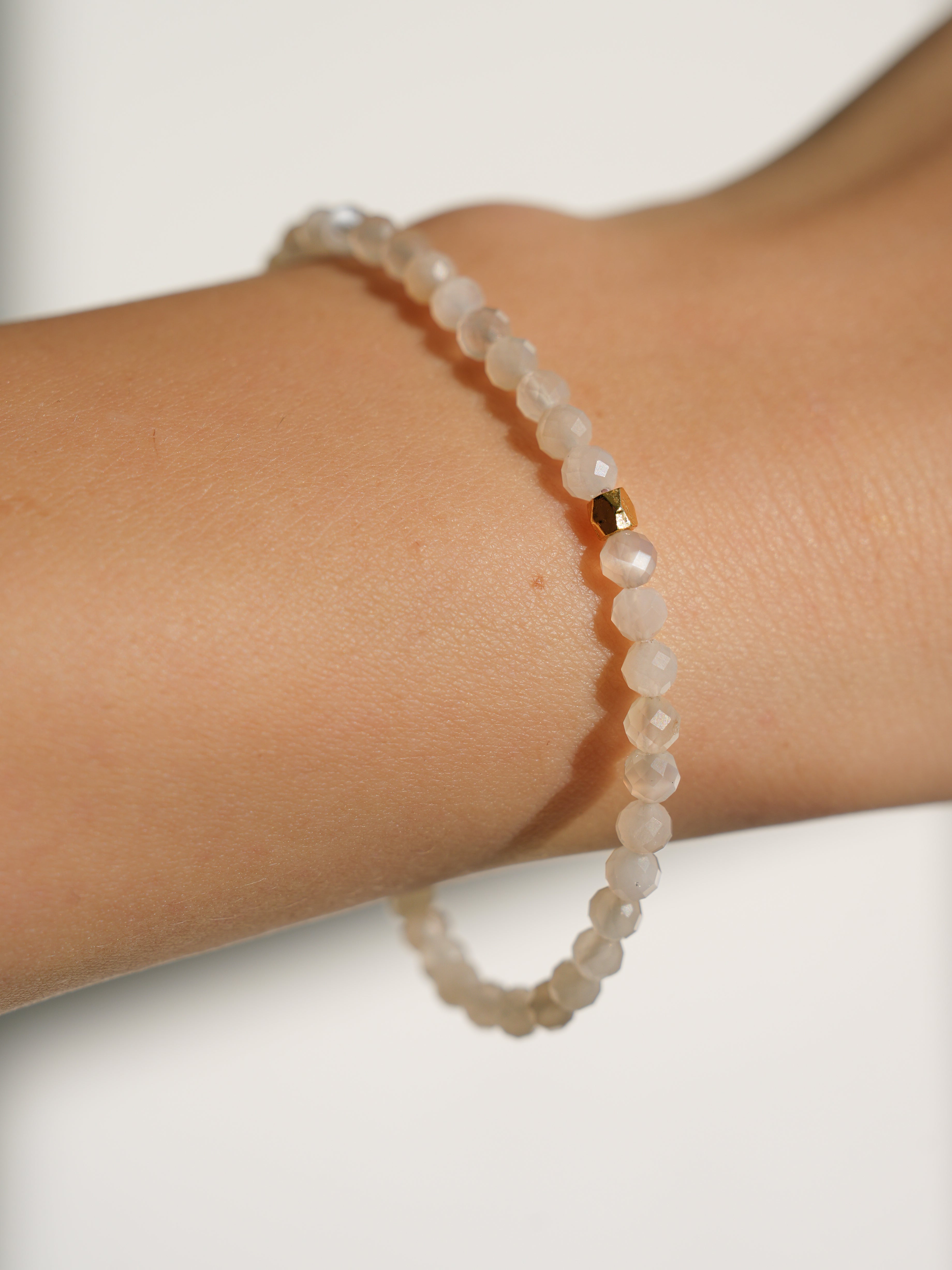 White Moonstone Bracelet