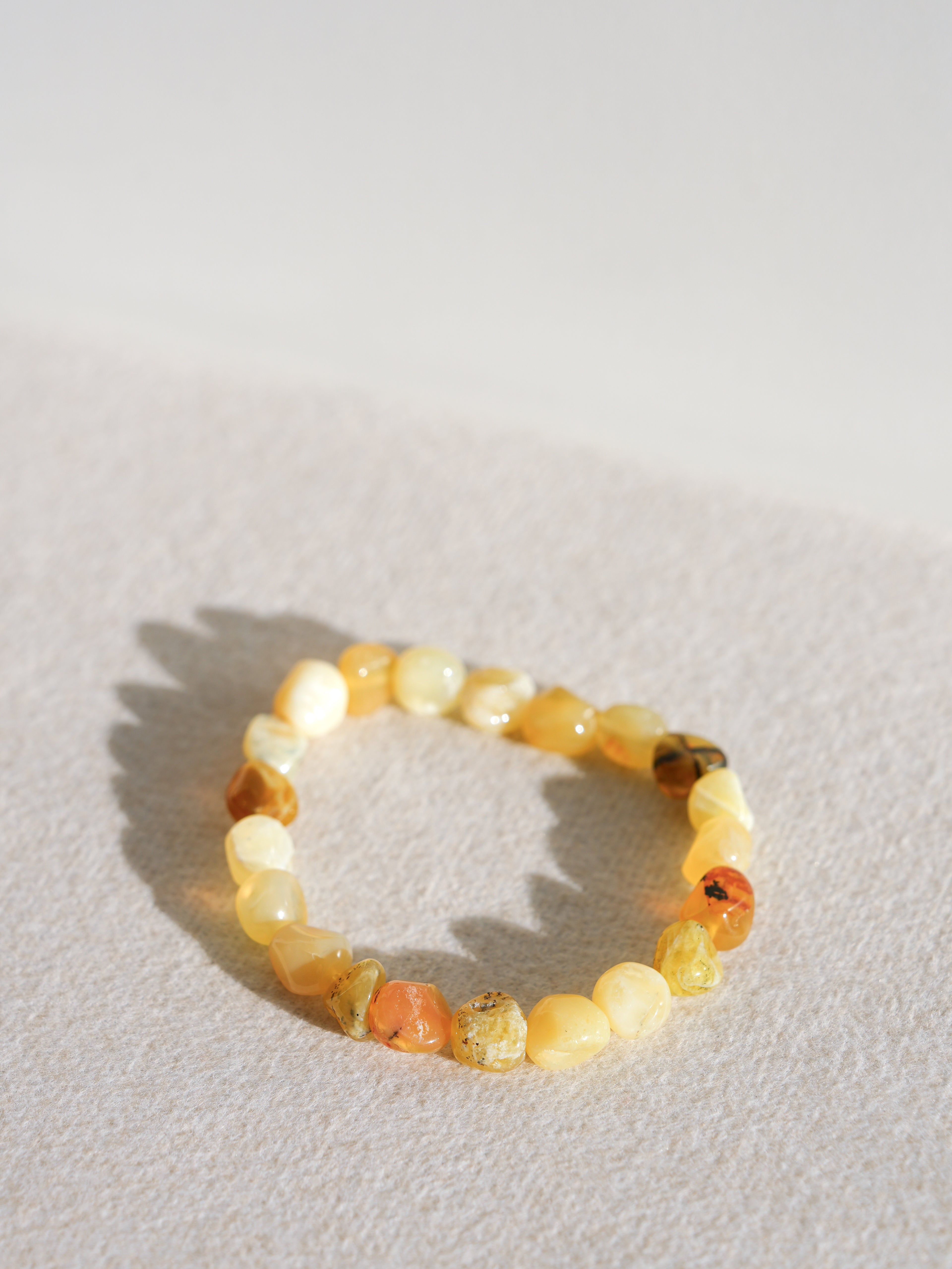 Yellow Opal Pebble Bracelet
