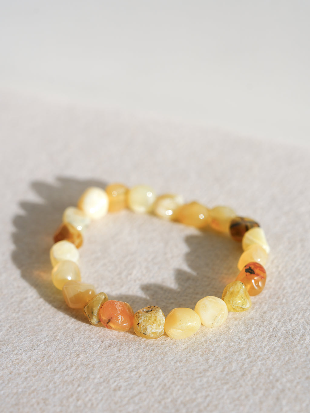 Yellow Opal Pebble Bracelet