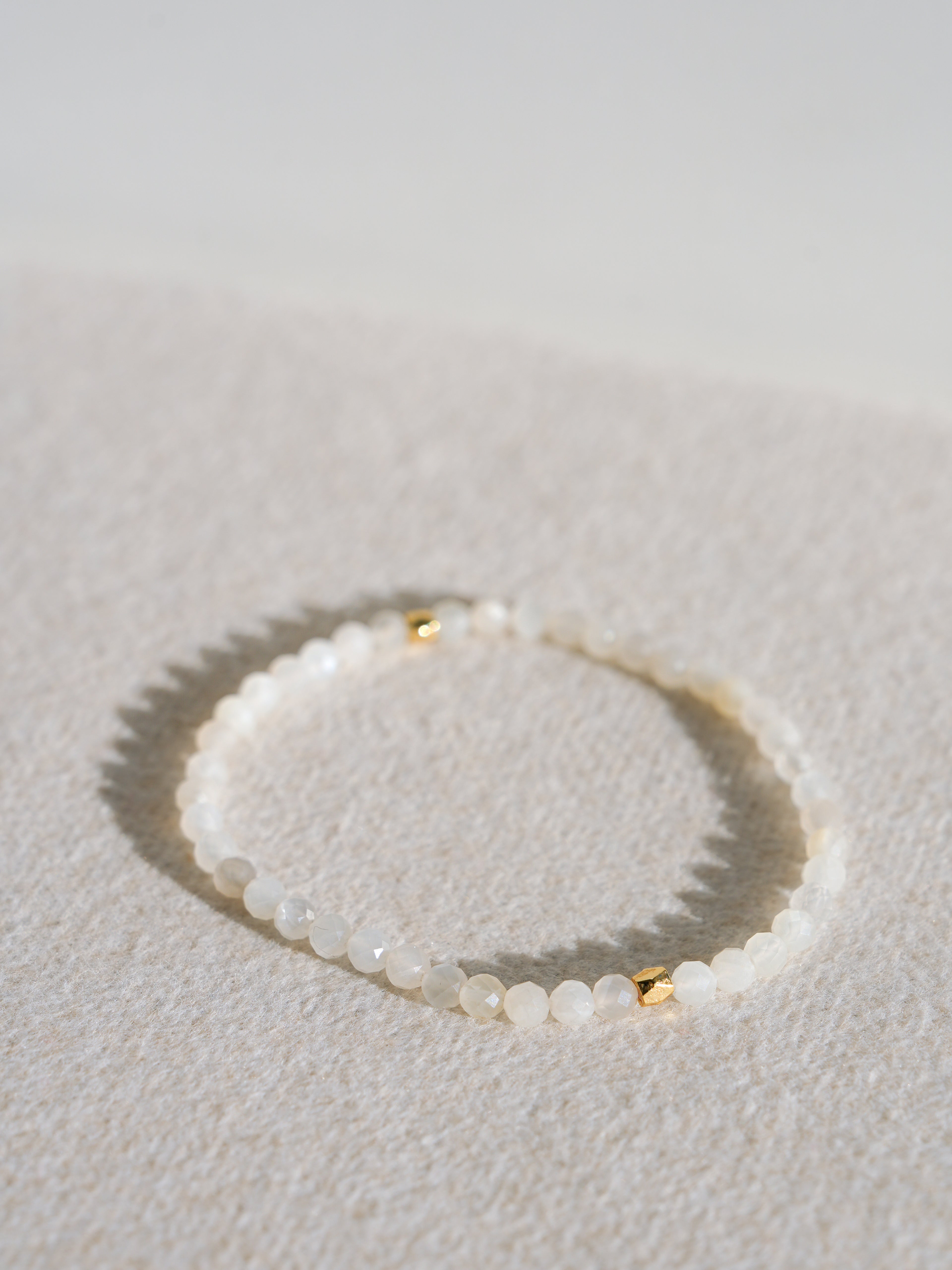 White Moonstone Bracelet