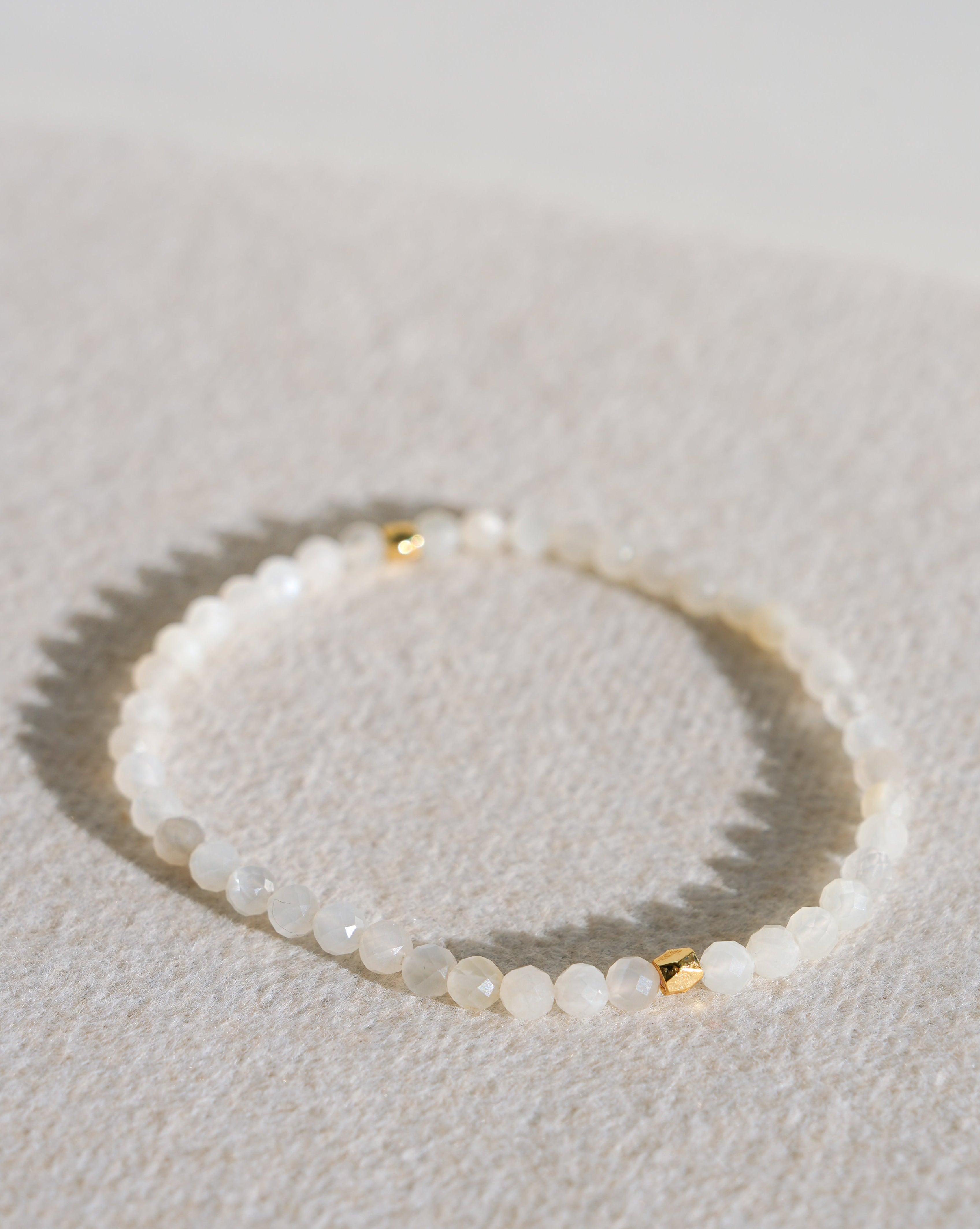 White Moonstone Bracelet