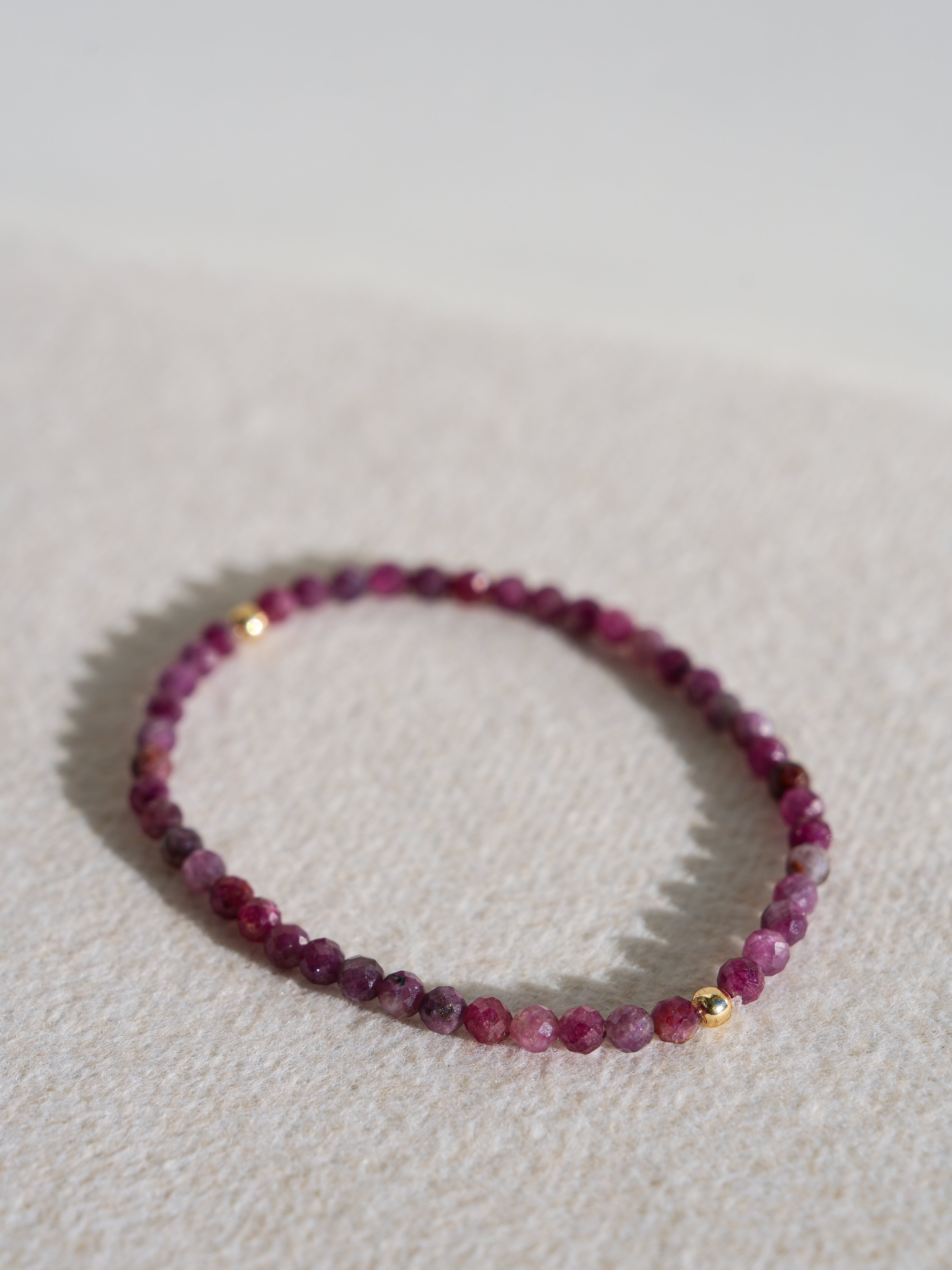 Pink Tourmaline Microfaceted Bracelet