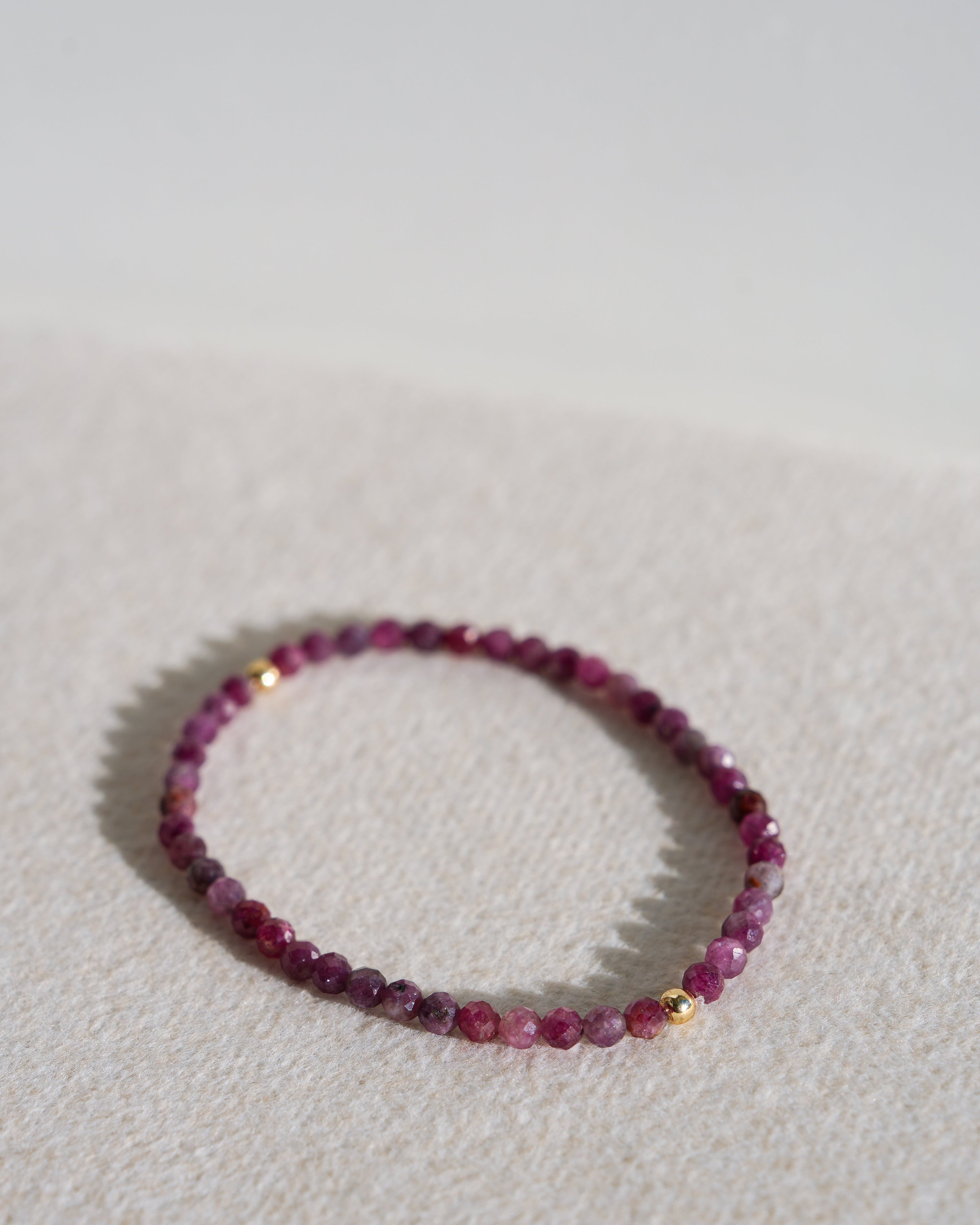Pink Tourmaline Microfaceted Bracelet