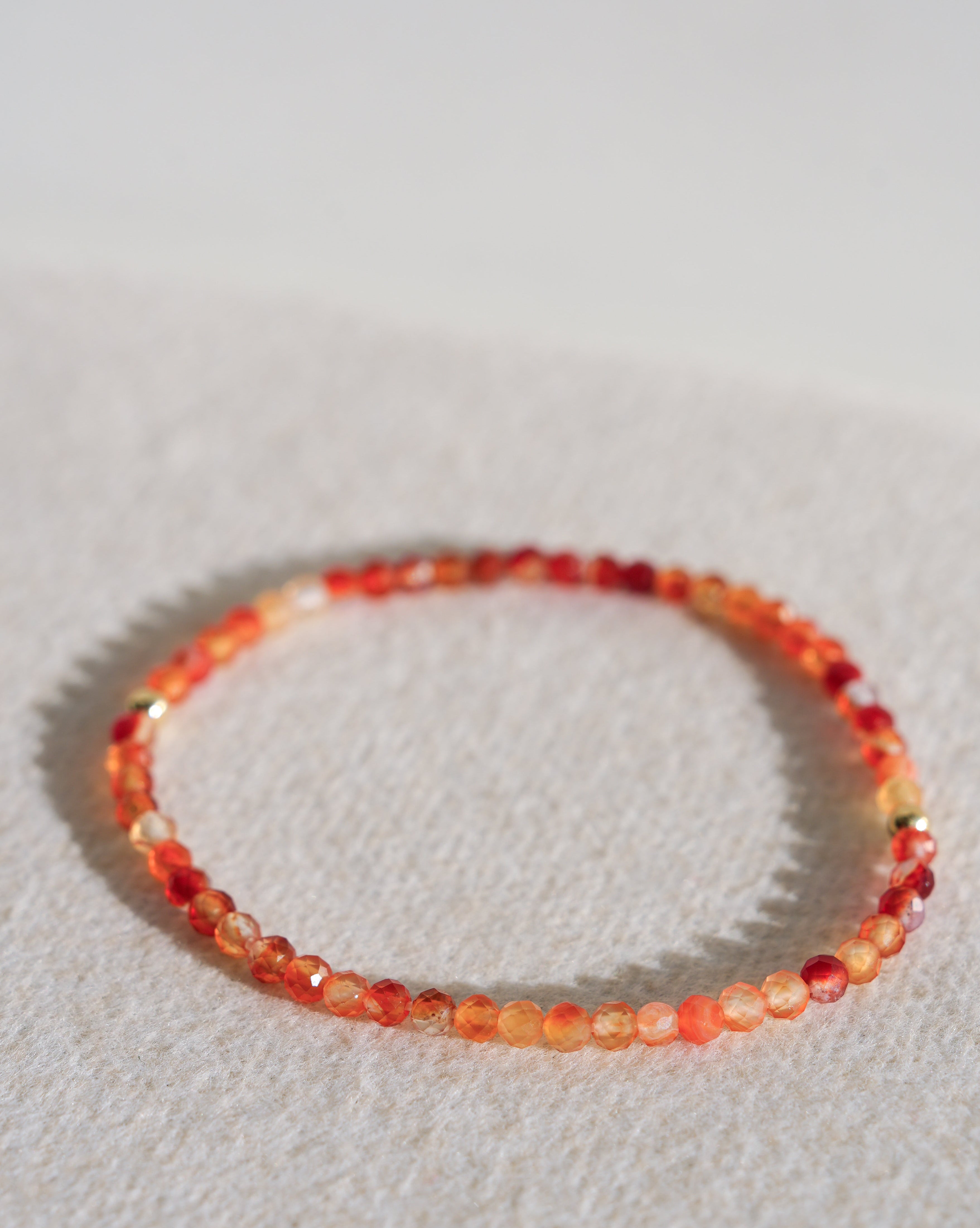 Orange Carnelian Agate Bracelet