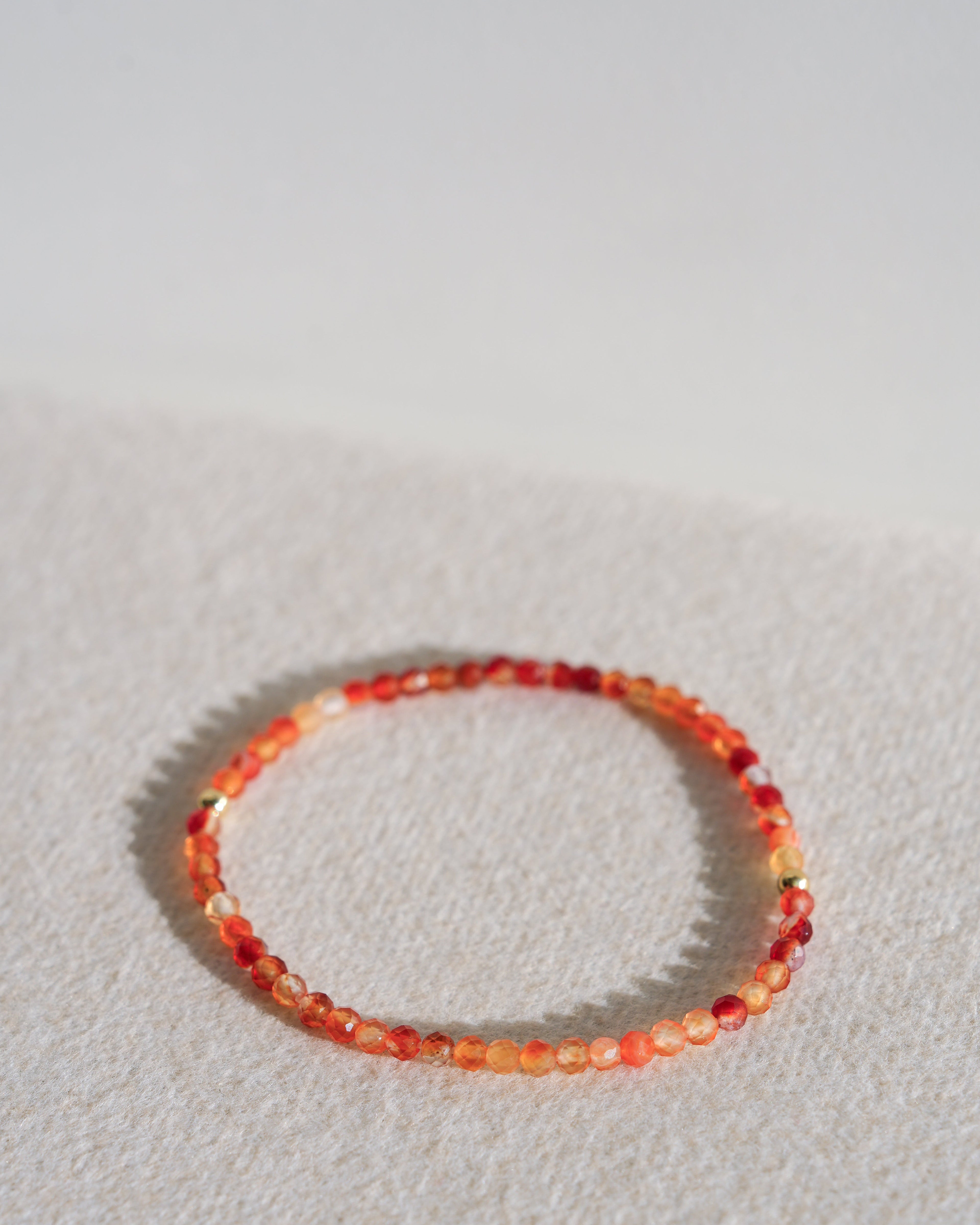 Orange Carnelian Agate Bracelet